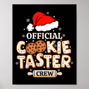 Poster Equipe Oficial de Provadores de Cookies Feliz Nata