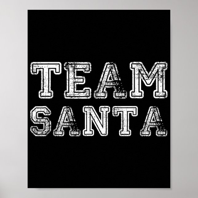 Poster Equipe Papai Noel Natal Divertido  (Frente)