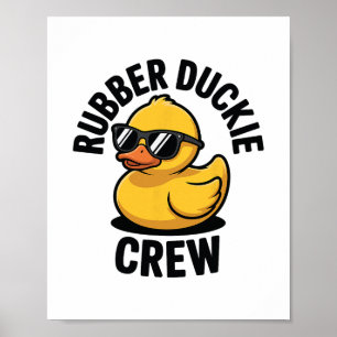 Poster Equipe Pato de Borracha Barco Pontão Pato de Borra