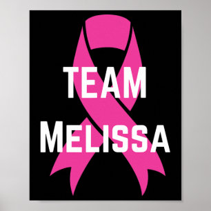 Poster Equipe Personalizada Melissa Eu Visto Cance de Mam