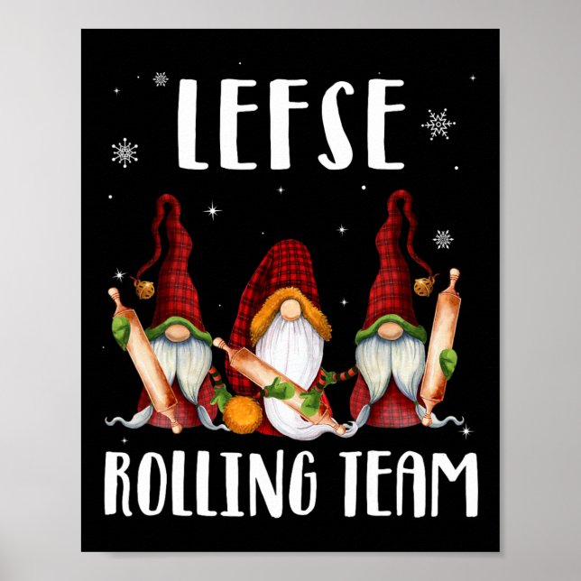 Poster Equipe Rolante de Esquerda Gnomos Natal Xadrez Kid (Frente)