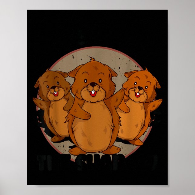 Poster Equipe Shadow Crew Groundhog Day Respeite a Sombra (Frente)