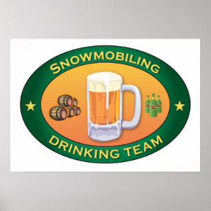 Poster Equipe Snowmobiling do bebendo