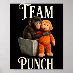 Poster Equipe soca japão bebê macaco soca