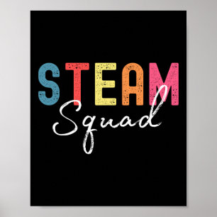 Poster Equipe Steam de Volta às Aulas Primeiro Dia Profes