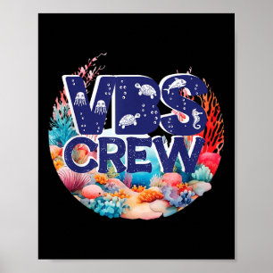 Poster Equipe Vbs Escola Bíblica de Férias Mergulho Equip