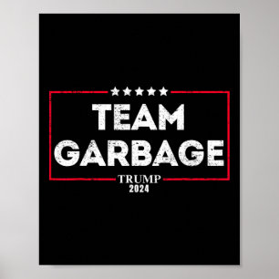 Poster Equipe Vintage Garbyge Para Trump 2025