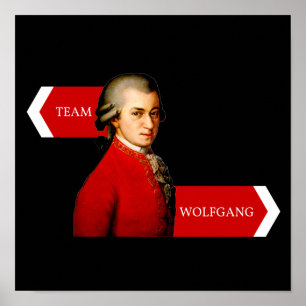 Poster Equipe Wolfgang. Wolfgang Amadeus Mozart