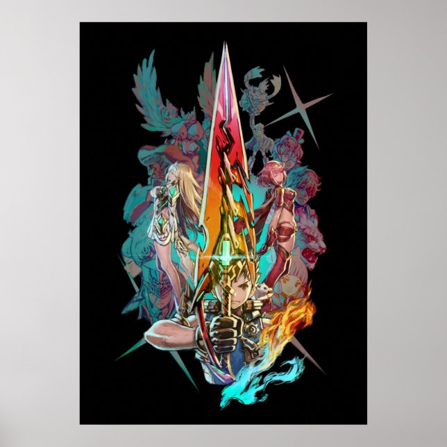 Poster Equipe Xenoblade Chronicles™ 2 (Frente)