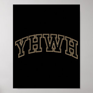 Poster Equipe Yhwh Adonai Fé Cristã Baseada em Homens Mul