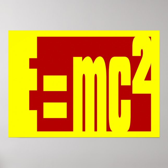 Poster Equivalência de energia em massa (Frente)