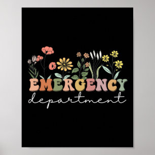 Poster Er Enfermeiro Departamento De Emergência Salva De