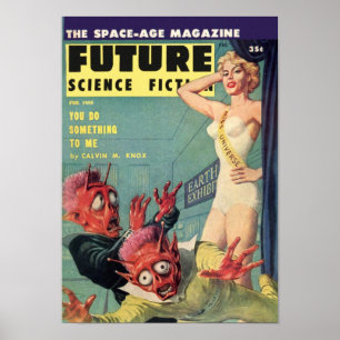 Póster Era espacial futura -- Senhorita Universo
