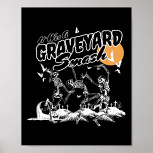 Poster Era Uma Dançarina Do Esqueleto Do Halloween De Che