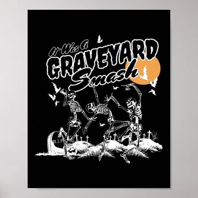 Poster Era Uma Dançarina Do Esqueleto Do Halloween De Che (Frente)