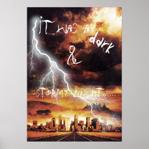Poster Era uma noite escura e tormentoso