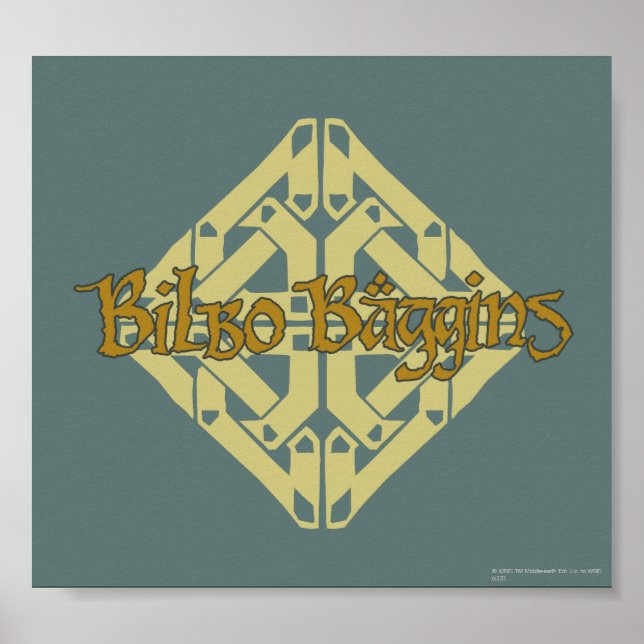 Póster Erebor - BILBO BAGGINS™ Name (Frente)
