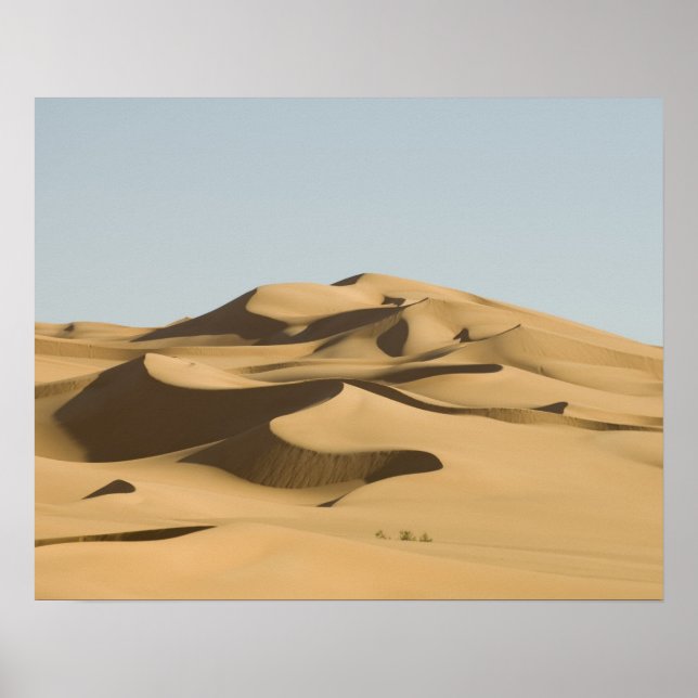 Poster Erg Awbari, deserto do Sara, Fezzan, Líbia. 4 (Frente)