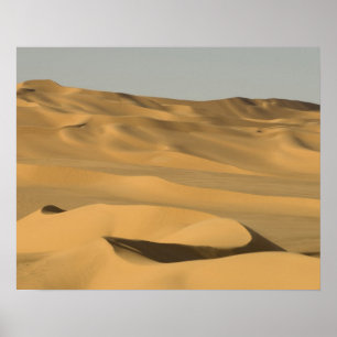 Poster Ergue Awbari, deserto do Saara, Fezzan, Líbia.