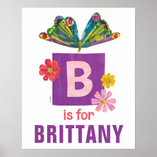 Poster Eric Carle   B é para a borboleta