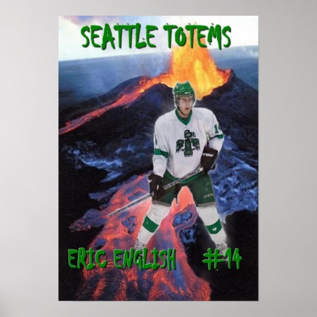 Poster Eric English - Seattle Totems (Frente)