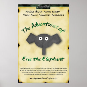 Póster Eric o cartaz cinematográfico do elefante
