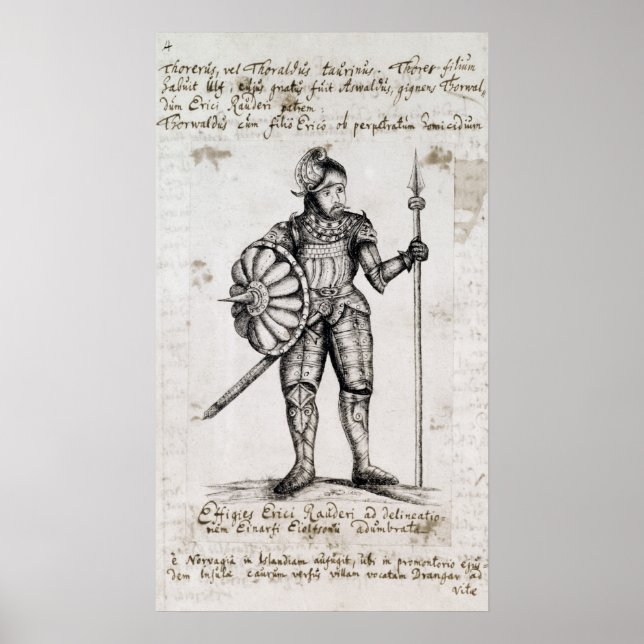 Poster Eric o Vermelho (Frente)