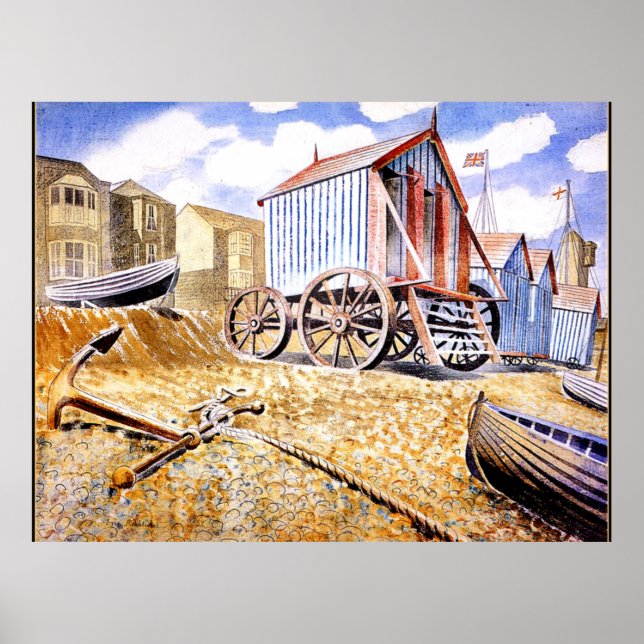 Poster Eric Ravilious - Adelburgh (Frente)