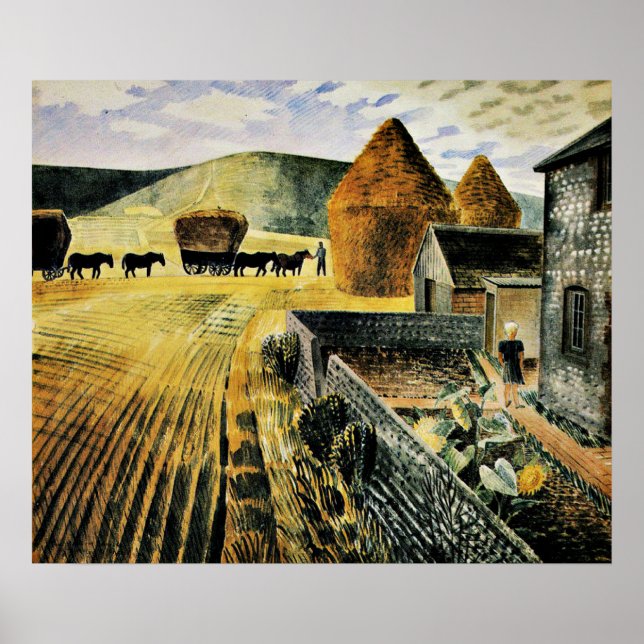 Poster Eric Ravilious - Furlongs (Frente)