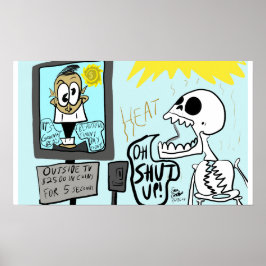 Poster Erica Crooks Comics: Onda de calor de verão / comé