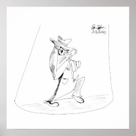 Poster Erica Crooks Comics - sneaky villain man