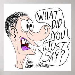 Poster Erica Crooks Comics - What did you just say ?