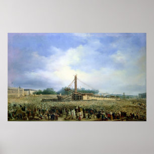 Poster Erigindo o Obelisk de Luxor