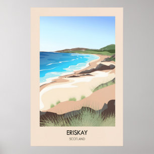 Poster Eriskay Escócia Cartaz de Viagens