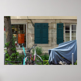 Poster Erlangen Windows e Bicicleta na Alemanha