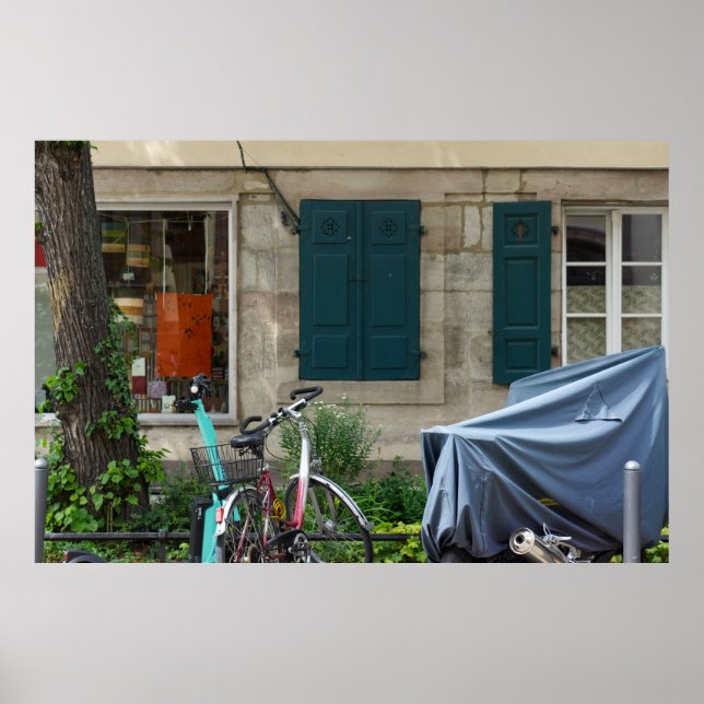 Poster Erlangen Windows e Bicicleta na Alemanha (Frente)