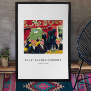 Poster Ernst L. Kirchner - Arte Moderna Colorida Vintage