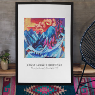 Poster Ernst L. Kirchner - Paisagem Colorida Arte Moderna