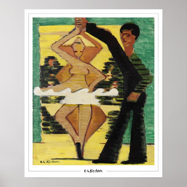 Poster Ernst Ludwig Kirchner Cartaz de Arte Zedign #48 (Frente)