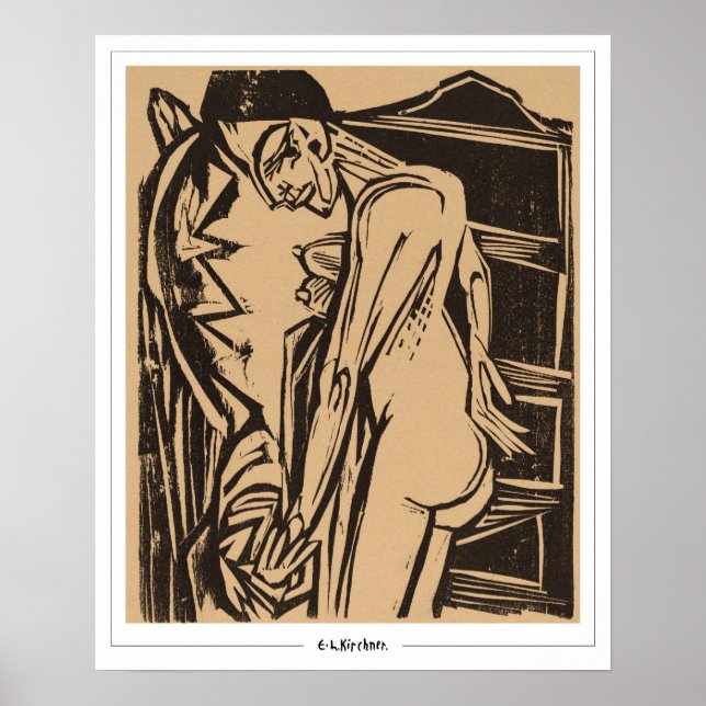 Poster Ernst Ludwig Kirchner Zedign Cartaz de Arte #164-2 (Frente)