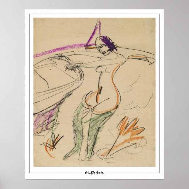 Poster Ernst Ludwig Kirchner Zedign Cartaz de Arte #171 (Frente)