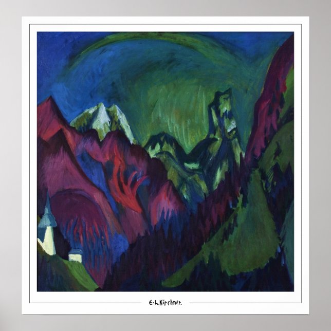 Poster Ernst Ludwig Kirchner Zedign Cartaz de Arte #221-2 (Frente)