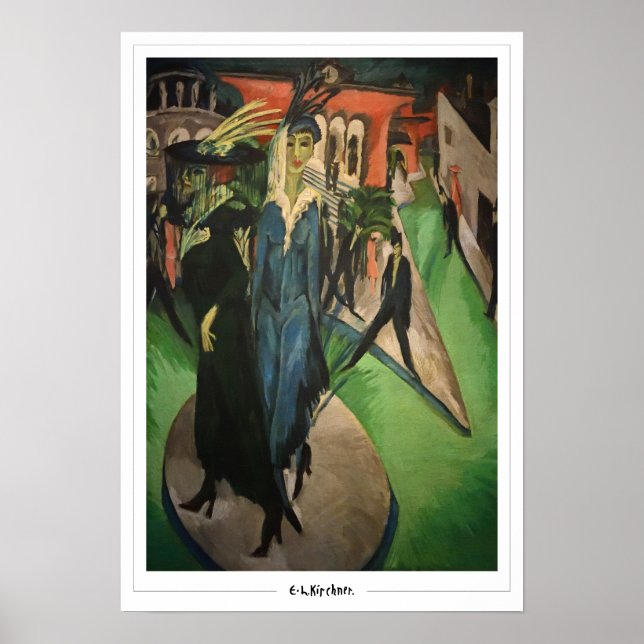 Poster Ernst Ludwig Kirchner Zedign Cartaz de Arte #486-2 (Frente)