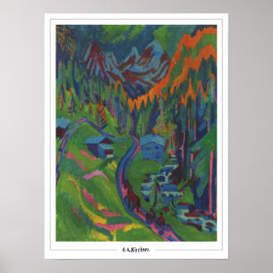 Poster Ernst Ludwig Kirchner Zedign Cartaz de Arte #497