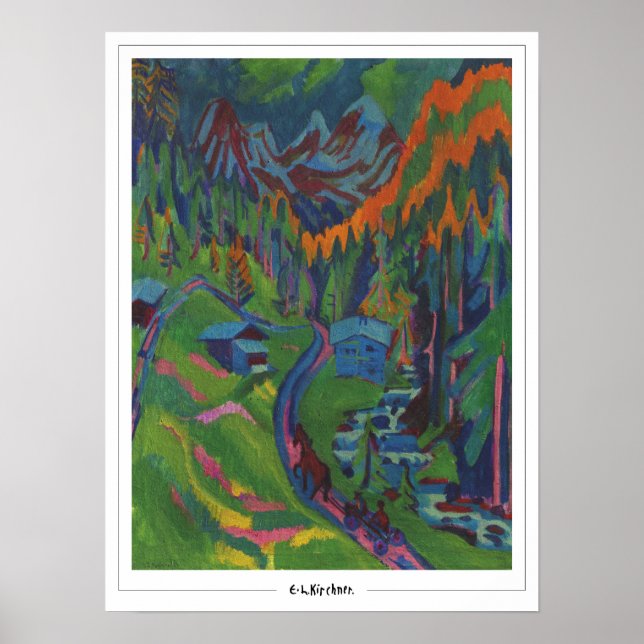 Poster Ernst Ludwig Kirchner Zedign Cartaz de Arte #497 (Frente)