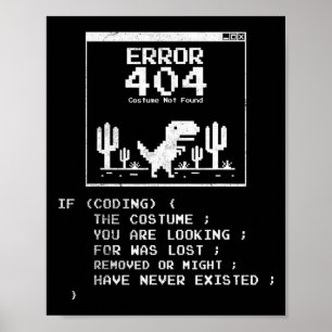 Poster Erro 404 Figurume Não Encontrado