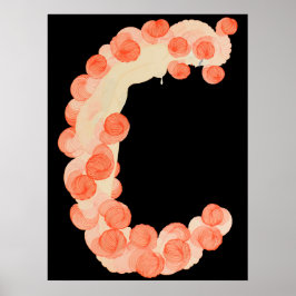 Poster Erté - A letra C do alfabeto Suite, 1976