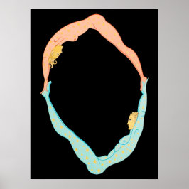 Poster Erté - A letra O do Conjunto Alfabético, 1976