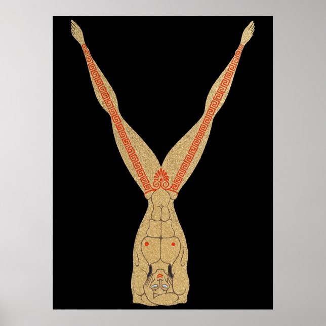 Poster Erté - A letra Y do alfabeto Suite, 1976 (Frente)