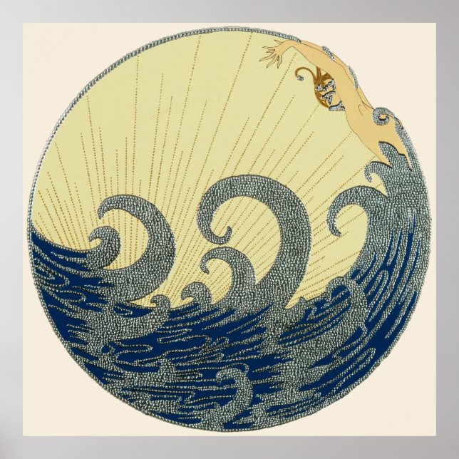 Poster Erté - A Onda (Frente)